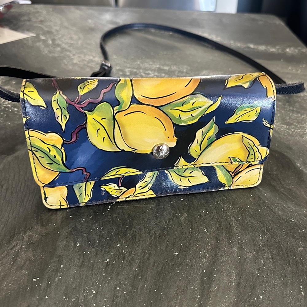 Patricia Nash Lemon Pattern Crossbody Bag